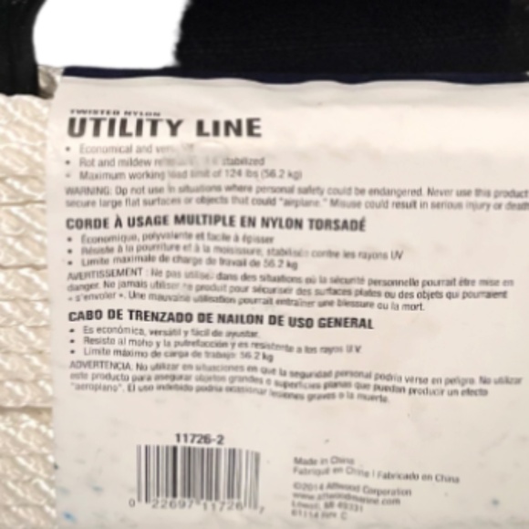 Utility Line Twisted Nylon 1/4 in 50ft - Picture 3 of 3
